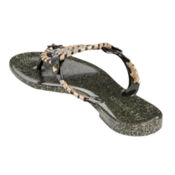 Jack Rogers Georgia Glittery Jelly Thong  Sandals - New In Box - Picture 15 of 17